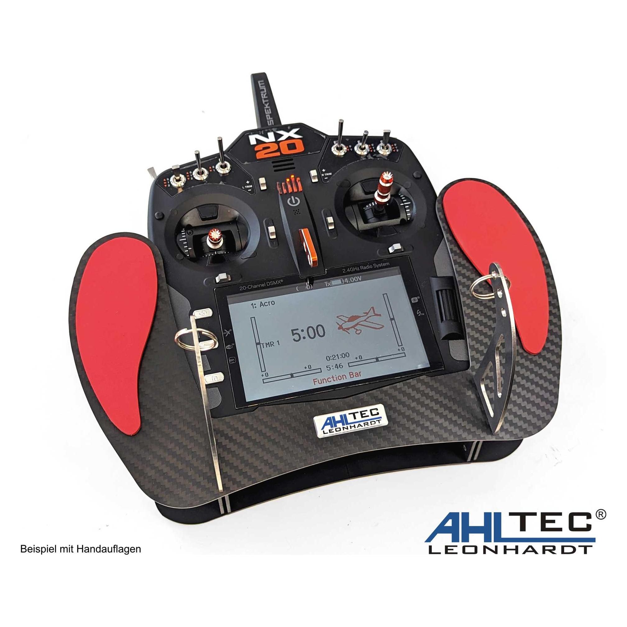 AHLtec Senderpult Spektrum NX20 Carbon mit Standard Senderpultbügel, ohne Handauflage (SPNX20)