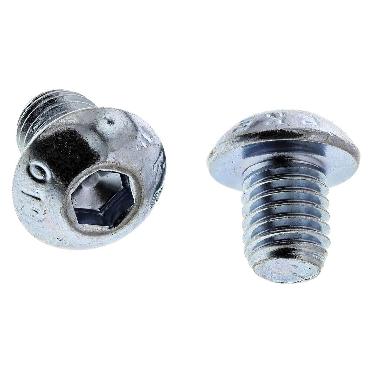 RS PRO BZP socket button head screw, M8x10 (8229195)
