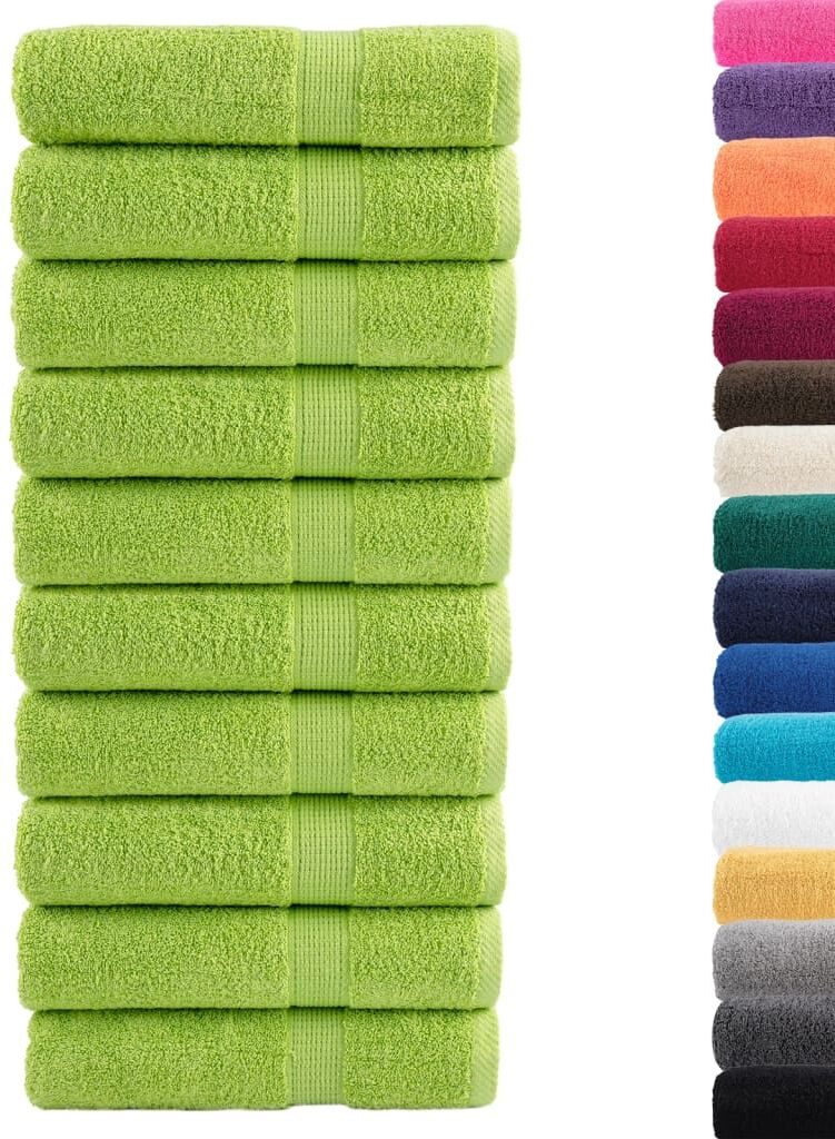 vidaXL Serviettes de douche de qualité supérieure SOLUND 10 pcs