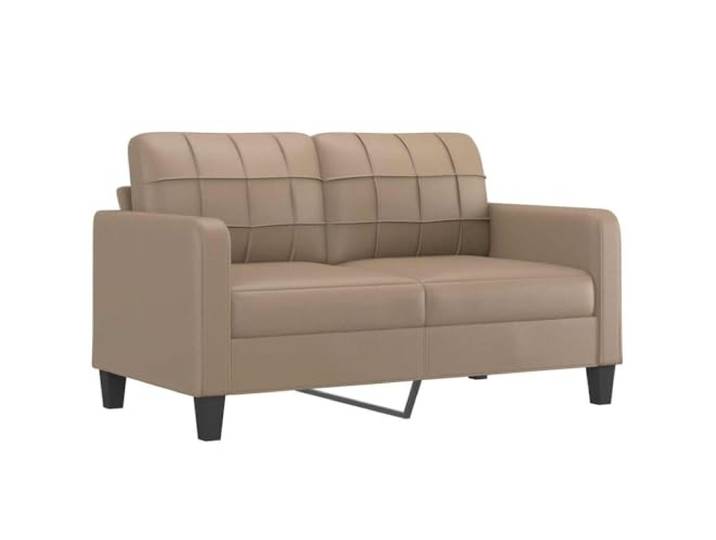 vidaXL 2-Sitzer-Sofa Cappuccino-Braun 140 cm Kunstleder