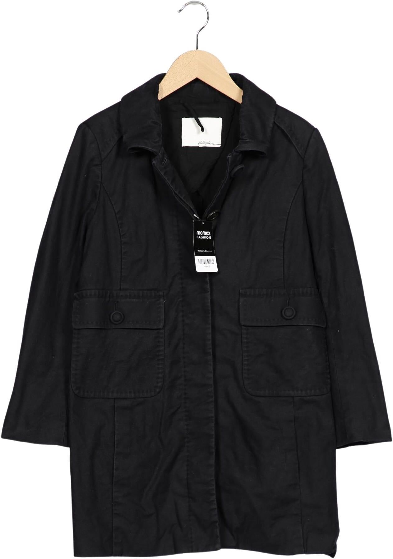 Phillip Lim Damen Mantel, Schwarz, Gr. M, Seide / Baumwolle - Second Hand