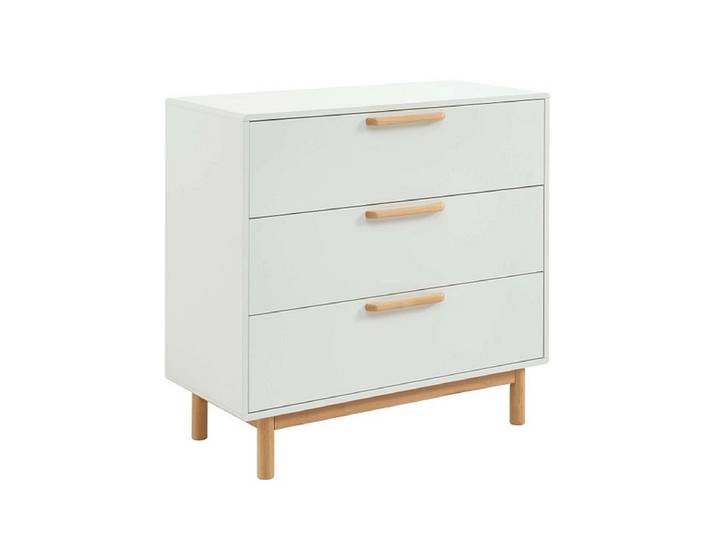 Kommode BAÏTA ROME 3 Schubladen 40x90x85cm weiss wasserfarbe