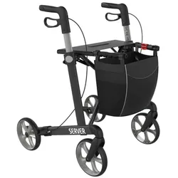 Rehasense Server L Komfort Softrad Rollator schwarz