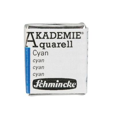 Schmincke Akademie Aquarell 1/2 Näpfchen, Cyan