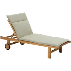 Madison Premium Liegen-Auflage beige 190x60cm - UV-Schutz - Wasserabweisend - Recyceltes Material - Bequem & Robust - für Garten-/Sonnenliege