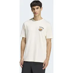 T-Shirt ADIDAS SPORTSWEAR "SNACK COOKIE GRAFIK", Herren, Gr. XXL, sanftes weiß, Obermaterial: 100% Baumwolle, normal, Rundhals, Shirts T-Shirt