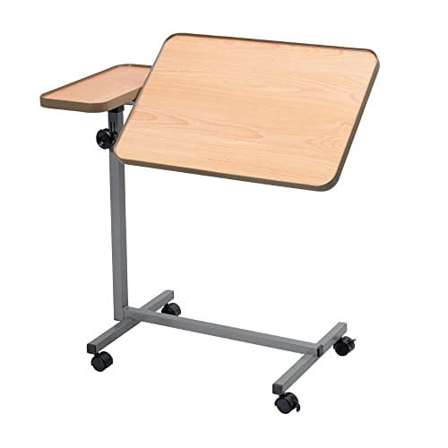 Homecraft Verrijdbare Bed- en Stoeltafel met Kantelbaar Oppervlak en Verstelbare Hoogte