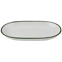 IDFine Modest Green Magnus Oval Platter 23 cm 12 Stück