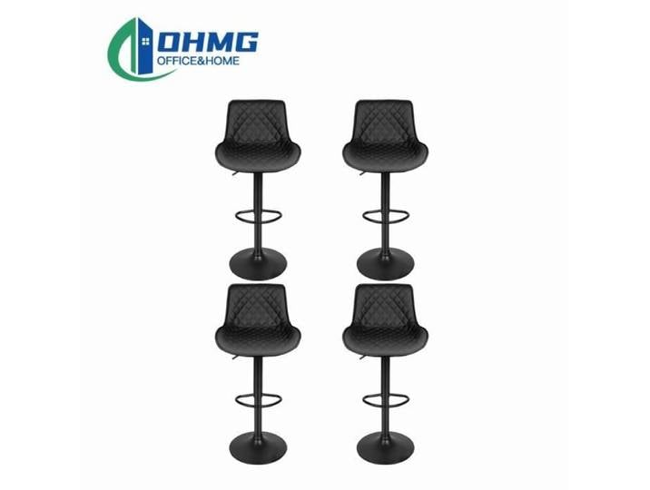 Tabouret de bar OHMG - Lot de 4 - Noir - Contemporain - Design - Intérieur