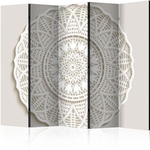 Artgeist Paravent Mandala 3D II, innen, 5-teilig, aus Holz / Stoff, zweiseitig bedruckt, 225 x 172cm
