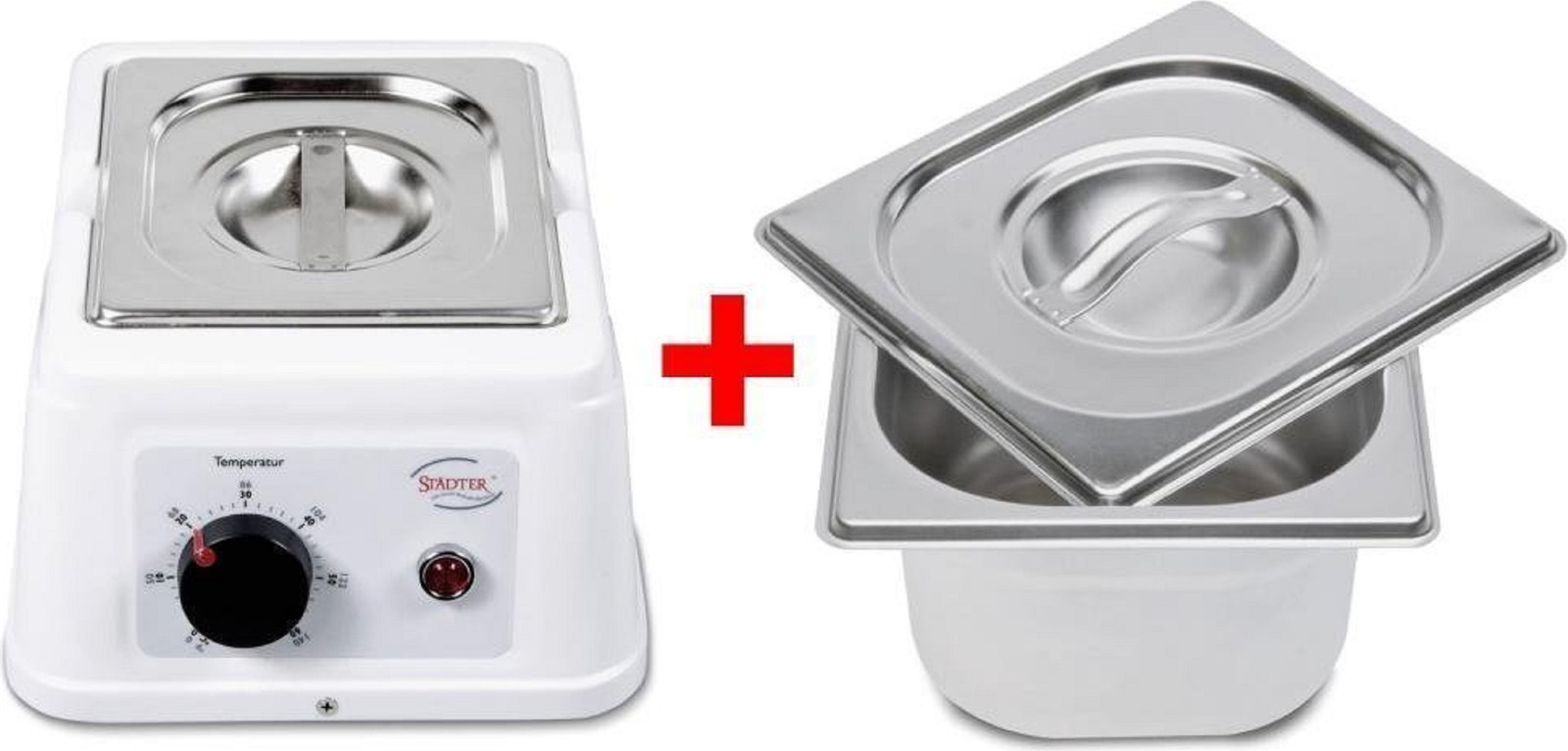 Städter temperatuurregelsysteem met 2 containers en smeltapparaat voor chocolade en couverture, inhoud: 1,5 liter per container