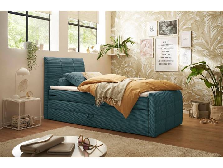 ED EXCITING DESIGN Boxspringbett Bolivia, harte Seite mit Kokosmatte, weiche Seite mit Filzabdeckung