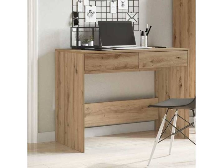 SALE 2026  Bureau moderne compact Brun - Bureau chêne artisanal 101x50x76 5cm - bois d'ingénierie PRO327952128