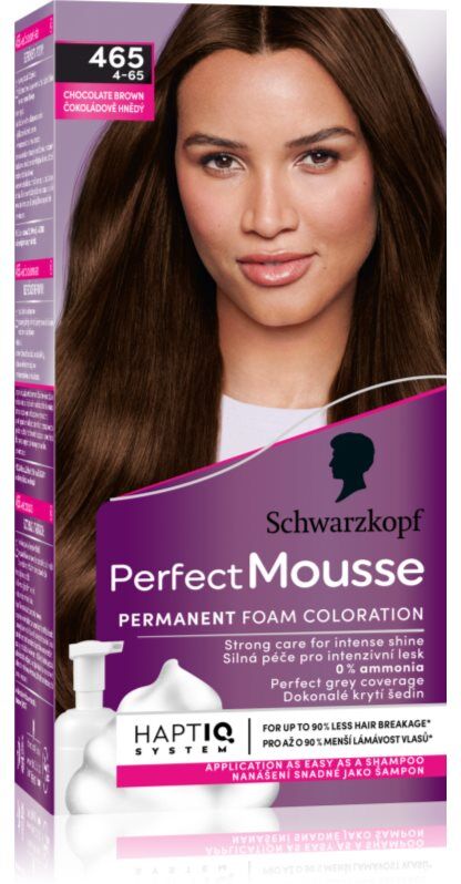 Schwarzkopf Perfect Mousse Permanent-Haarfarbe Farbton 465 Chocolate brown 1 St.