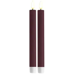 Stabkerze LED 24 cm Violett 2 Stück