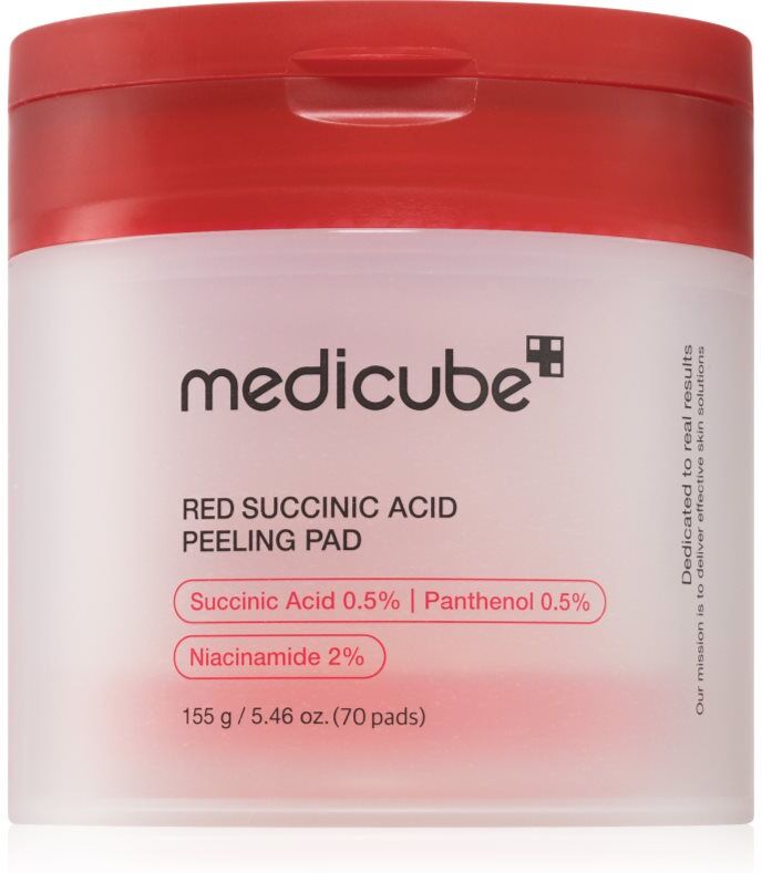 medicube Red Succinic Acid Peeling Pad Exfoliating Pads for problem skin 70 pc