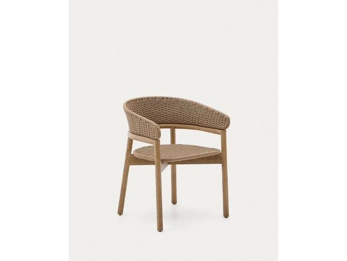 Natur24 Esszimmerstuhl Stuhl Arinella aus massivem Akazienholz 2er Set