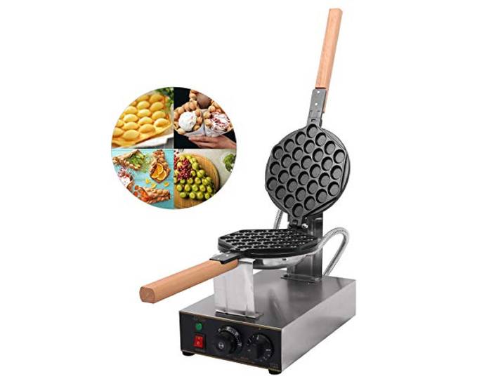 Fayelong Eier Waffeleisen Hong Kong Stil Eierwaffeln Kommerzielle Elektrische Rotierender Antihaft Professionelle 1400W 220V