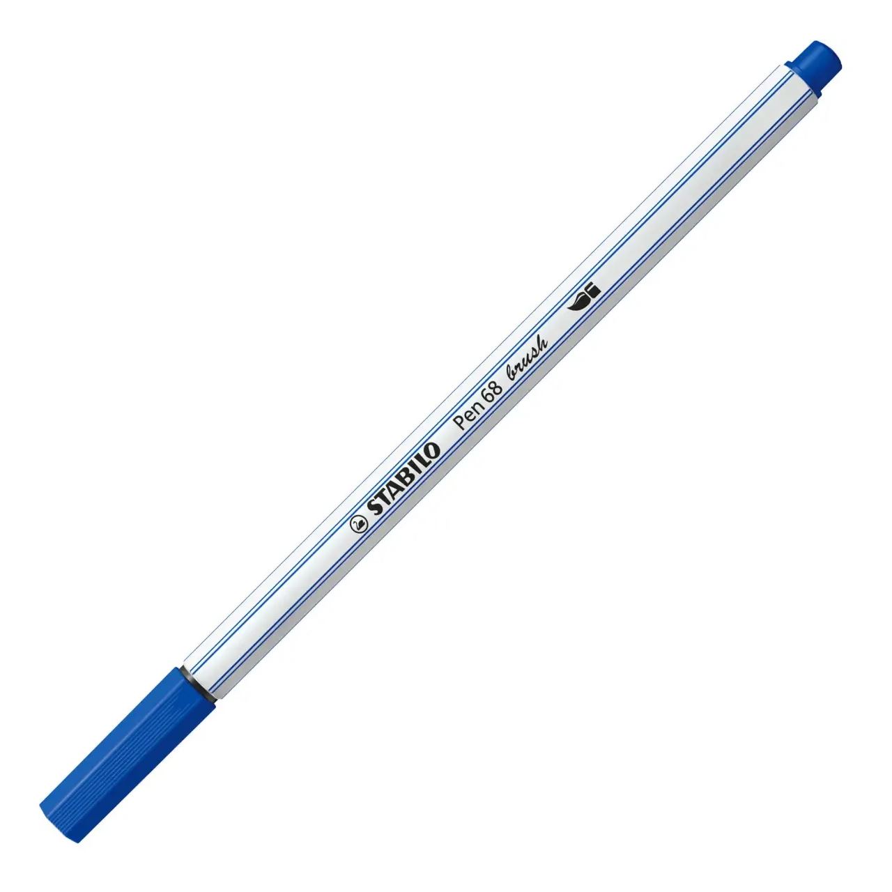 STABILO Pen 68 brush Brush-Pens blau, 10 St.