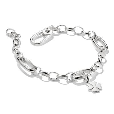 Charm-Armband THOMAS SABO "Charm Armband Silberfarben" Gr. 17, silber (silberfarben), Armbänder, Damen, 17, Metall, Charm-Armband