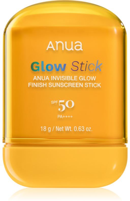 Anua Invisible Glow Finish Sunscreen Stick stick hydratant protecteur illuminateur SPF 50 18 g