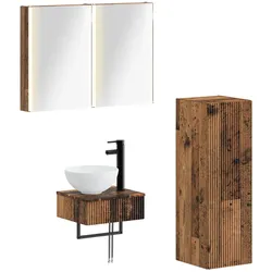 vidaXL, Badezimmerschrank, Badezimmerschrank
