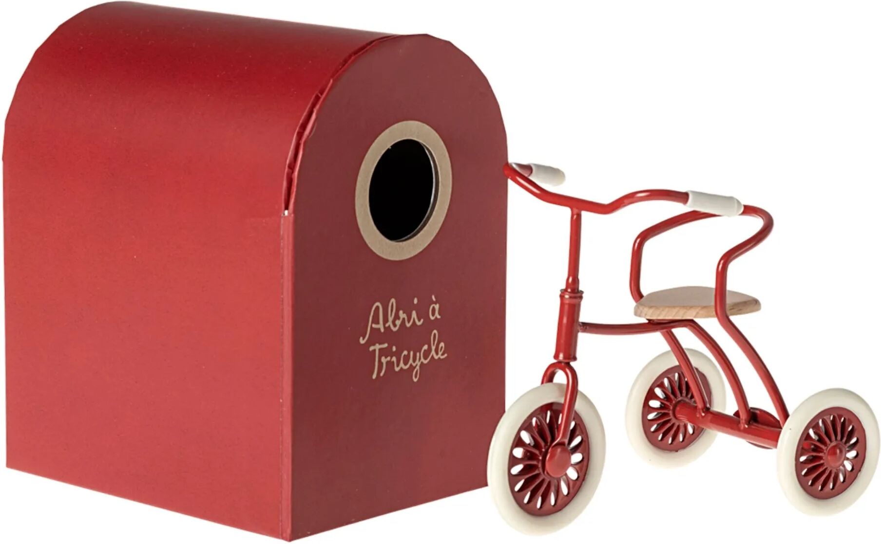 Maileg Tricycle et son abri Rouge taille unique