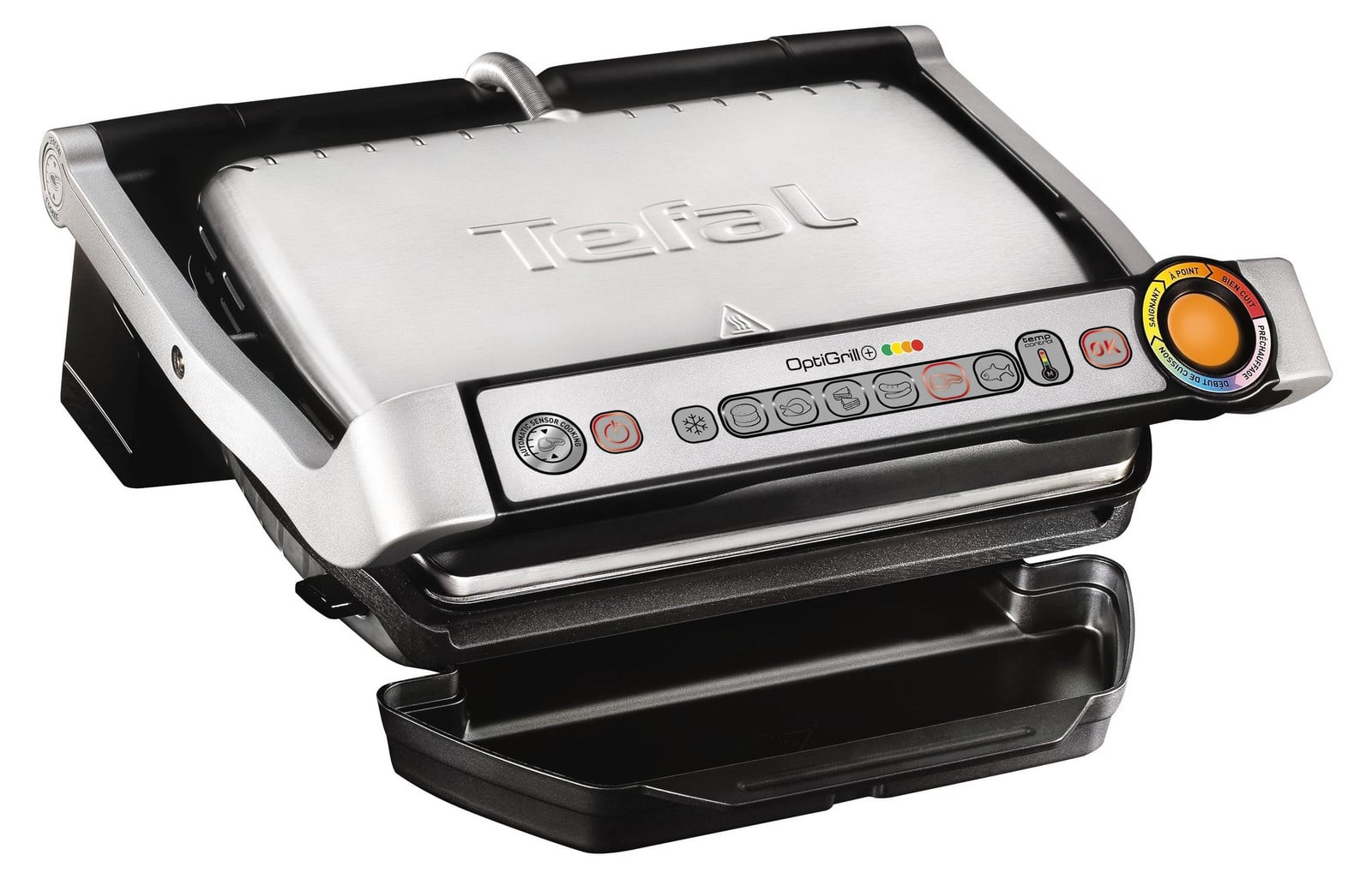 Tefal GC712D34 Optigrill+ Zilver/Zwart 2.000 Watt