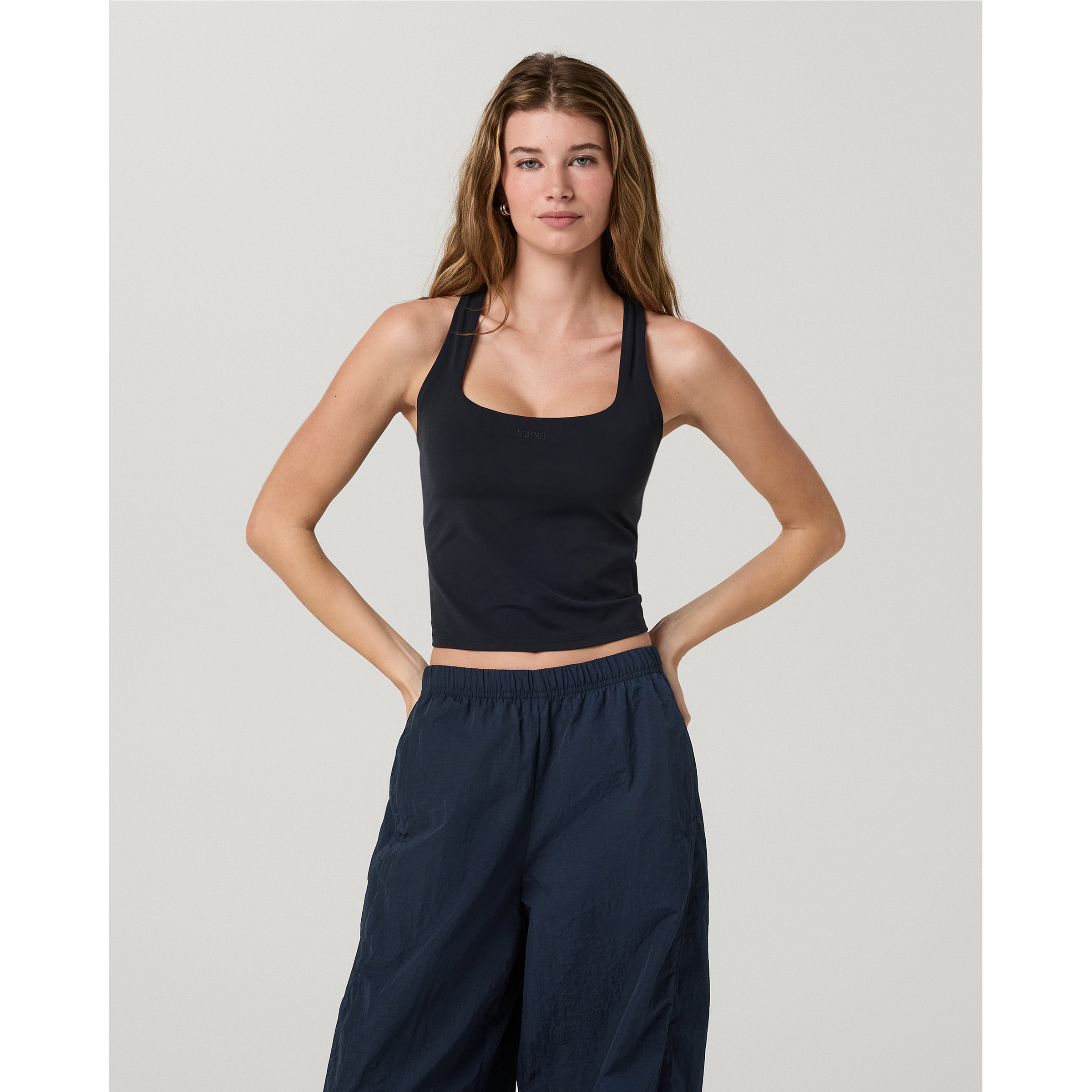 Vuori Alltheform Logo Top Damen Tanktops blau Größe M Training & Fitness Elastisch