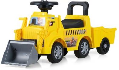 Costway Kids Digger Ride on Truck with Shovel and Under-Seat Compartment