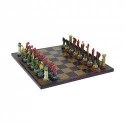 Weible Schachfig. gem. Stein -Feuer+Wasser- 80mm 245651