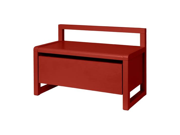 Ferm Living Little architect Aufbewahrungsbank Poppy Red, 60x30x41,2 cm