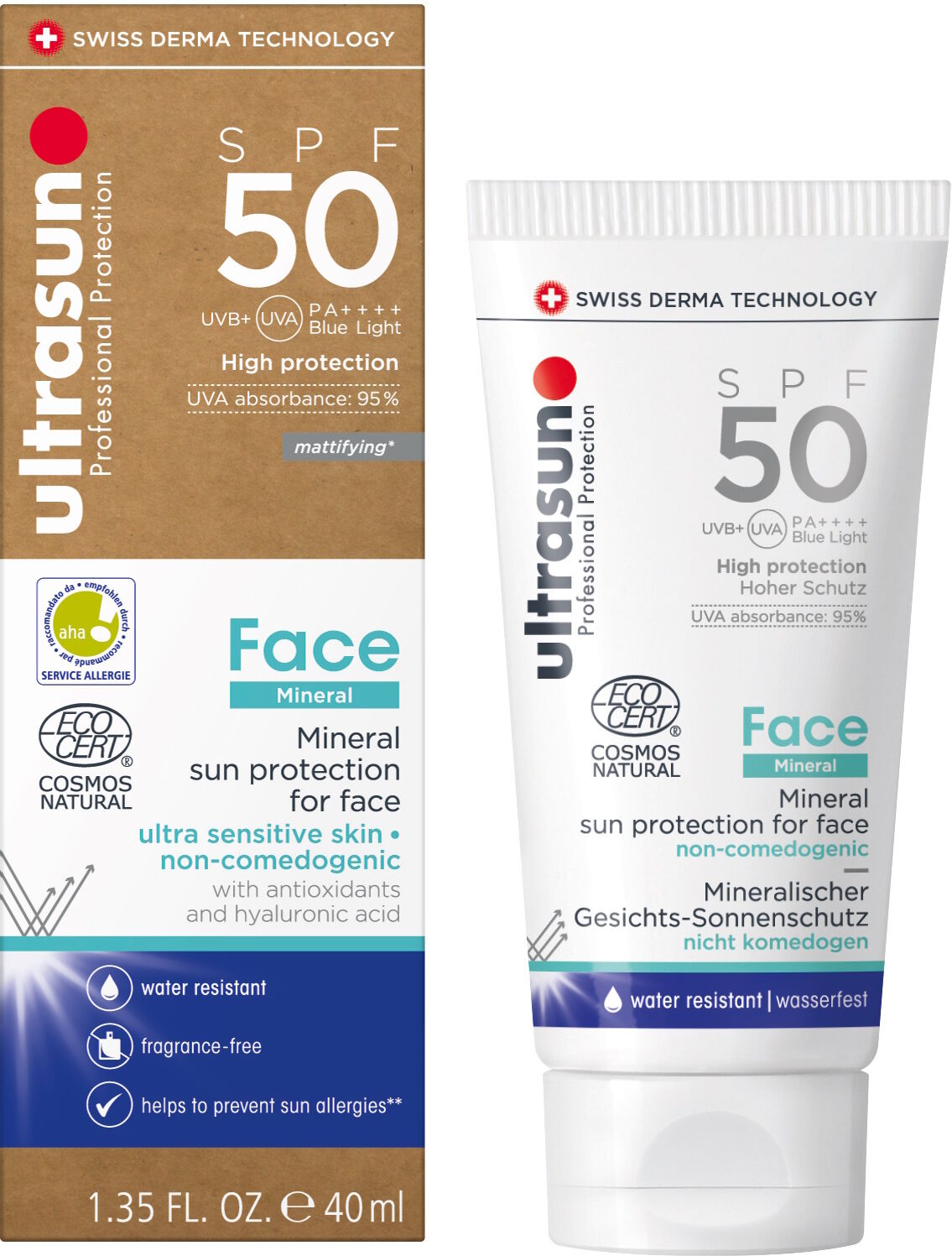 Ultrasun Mineral Face SPF 50 40ml