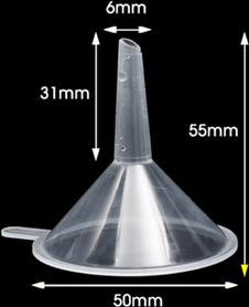 Combo Retail Shop Mini Transparent Plastic Funnel For Oil, Perfume, Lotion, Liquid Diffuser Bottle Tools b