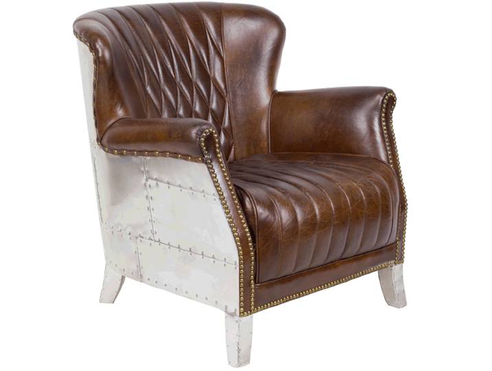 Fauteuil Aviateur Cambridge en Cuir - MT Brown