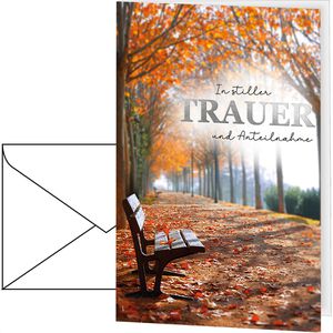 Verlag-Dominique Trauerkarten 811396, 115 x 170mm, Klappkarte mit Umschlag