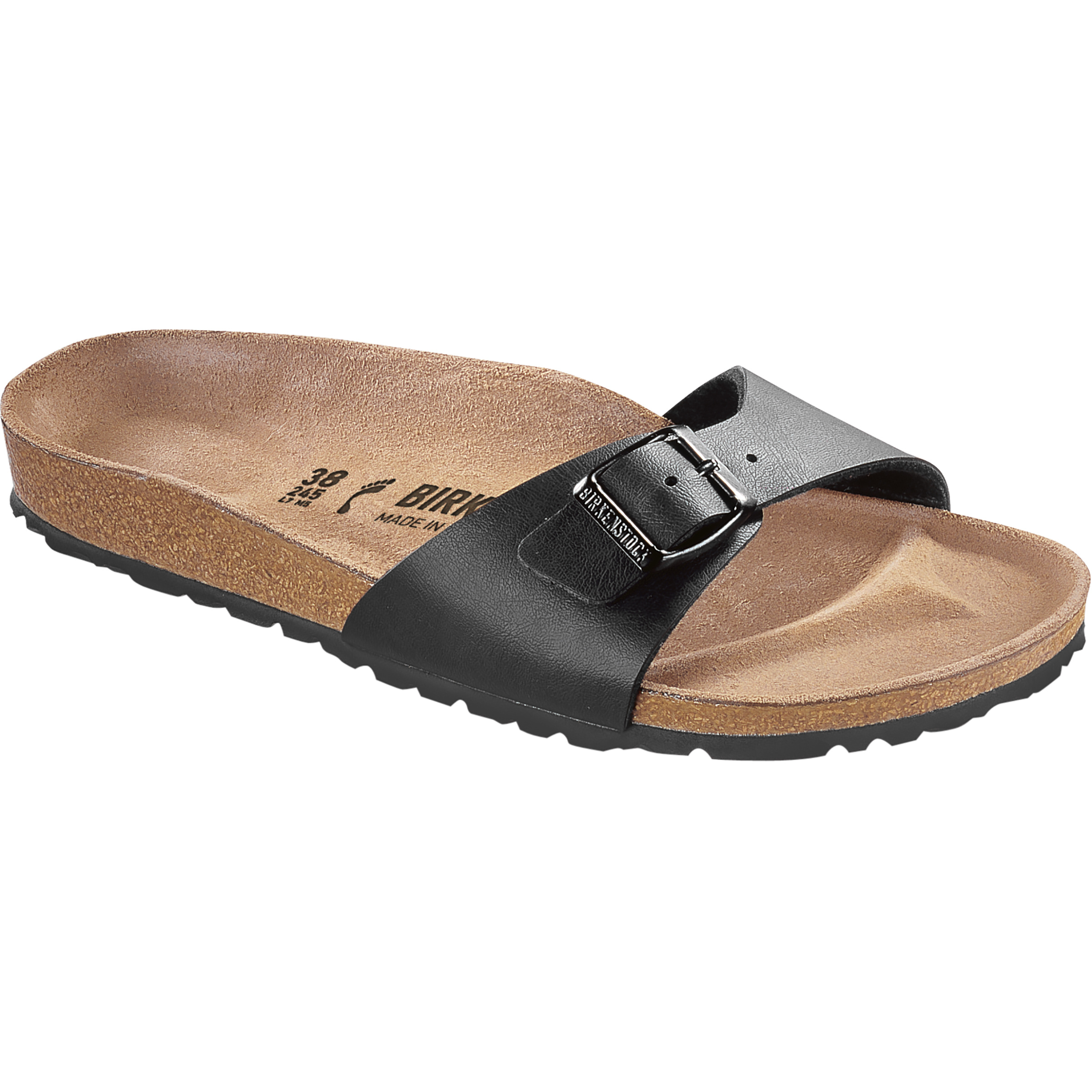 Birkenstock Madrid Birko-Flor Narrow Sandale Damen Sandalen schwarz Größe 37 Lifestyle