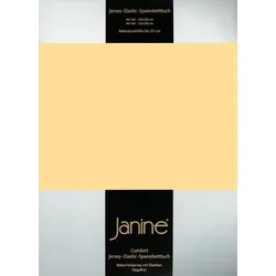 Janine Spannbetttuch Elastic-Jersey 5006 vanille 150x200 cm