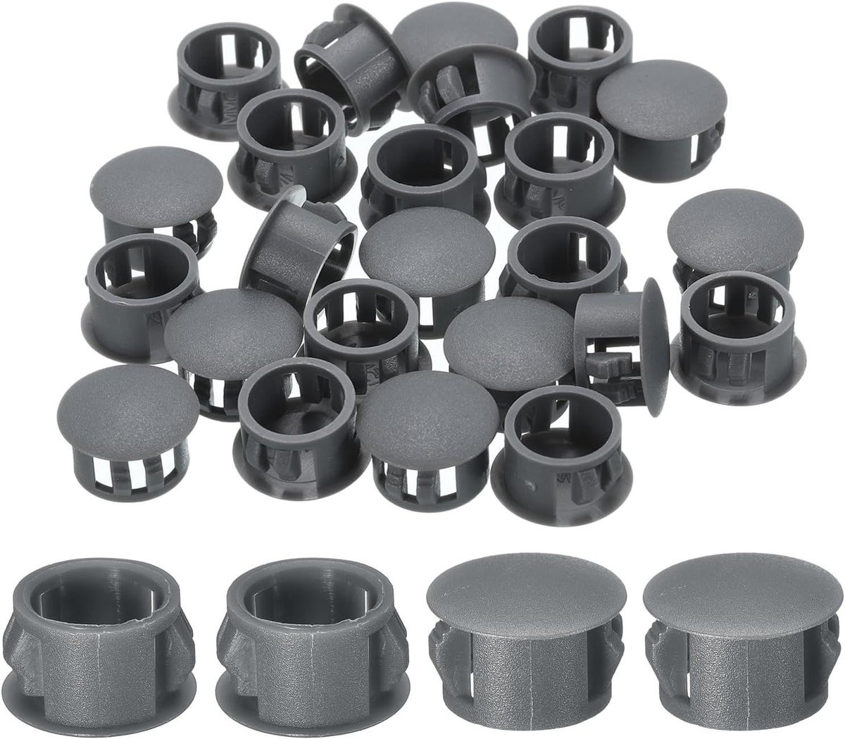 Gatenstoppers Nylon Plastic Doppen Meubels Beschermen Grijs 28 Stuks