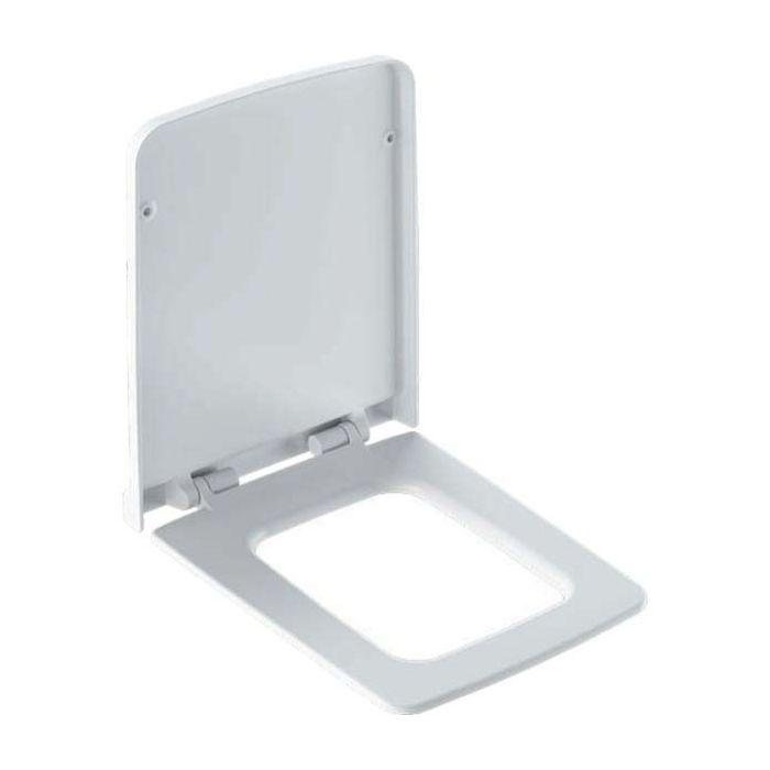 Geberit Xeno² WC-Sitz 500833011 weiß, Scharniere Messing verchromt, mit Absenkautomatik