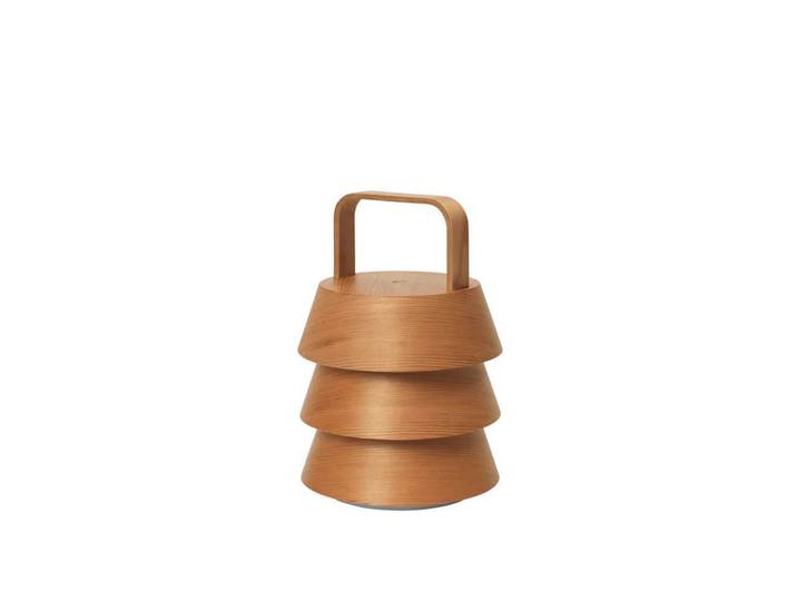 Luver Portable Taffellamp Natural - Ferm Living - Woonkamer - Hout