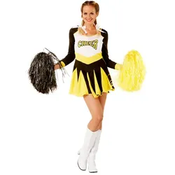 Cheerleader-Kostüm, gelb
