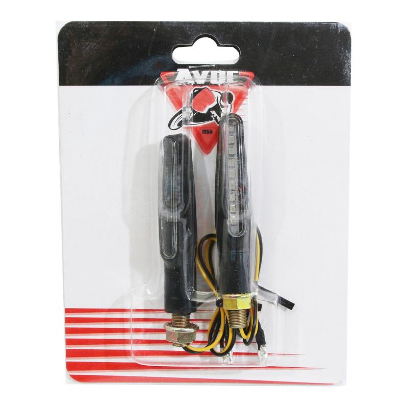 Clignotants LED séquentiels Avoc Sagae noir / transparent