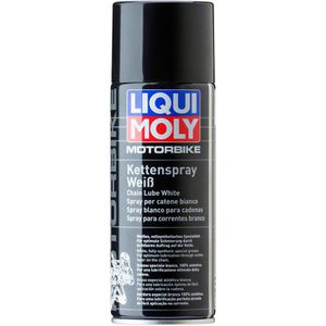 Liqui-Moly Kettenspray Motorbike, 1591, für Motorrad, schützt & schmiert, weiß, 400ml