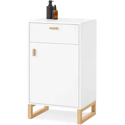 Tchibo - Beistellschrank mit Tür und Schublade - 45x35x90cm - weiß -