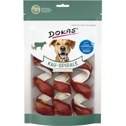 DOKAS Kau-Spirale 4 x 110 Gramm Hundesnacks mit Entenbrust