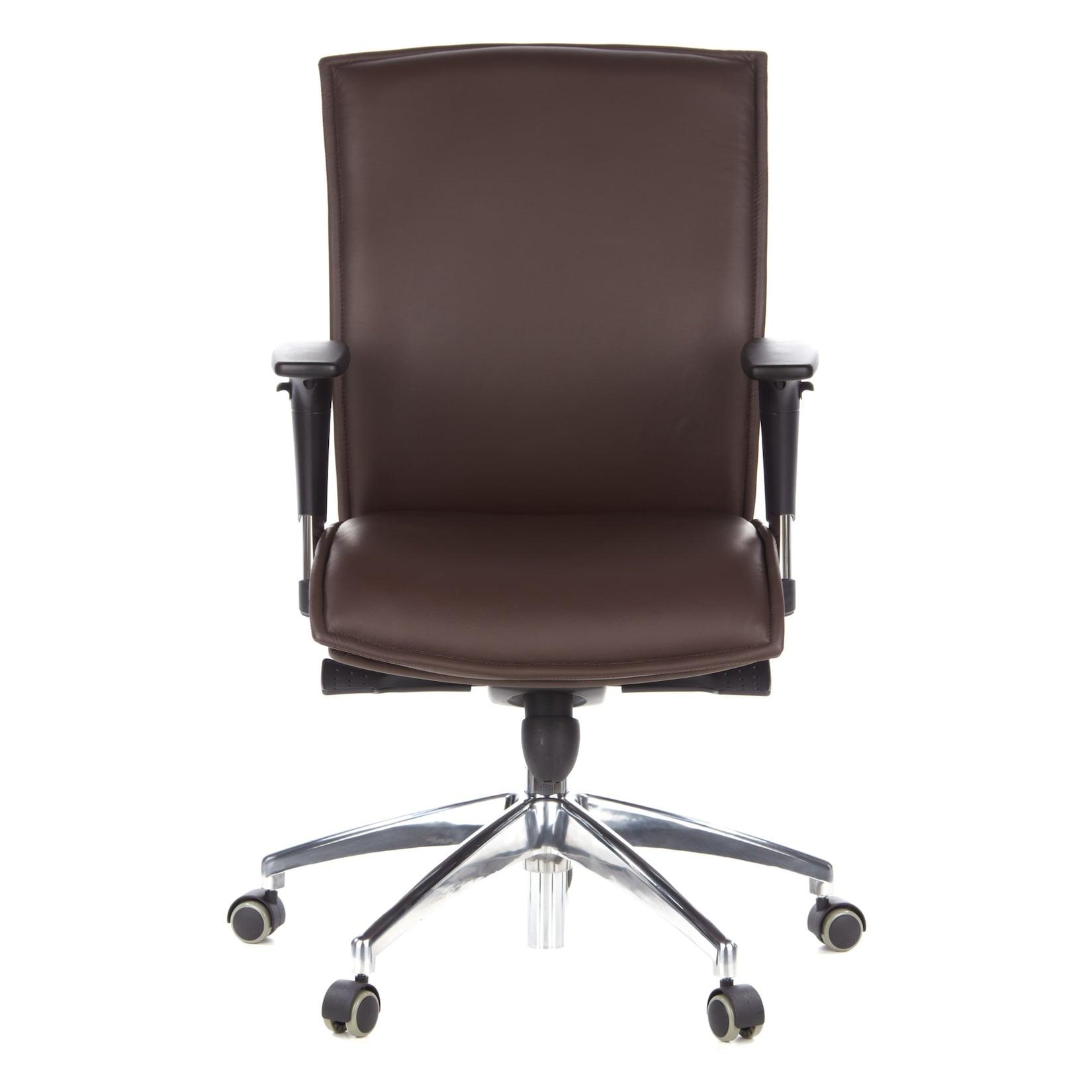 hjh OFFICE Luxus Chefsessel MURANO 10 Leder mit Armlehnen (höhenverstellbar)