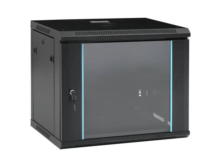 vidaXL 9U Netzwerkschrank Wandmontage 19 IP20 600x450x510 mm