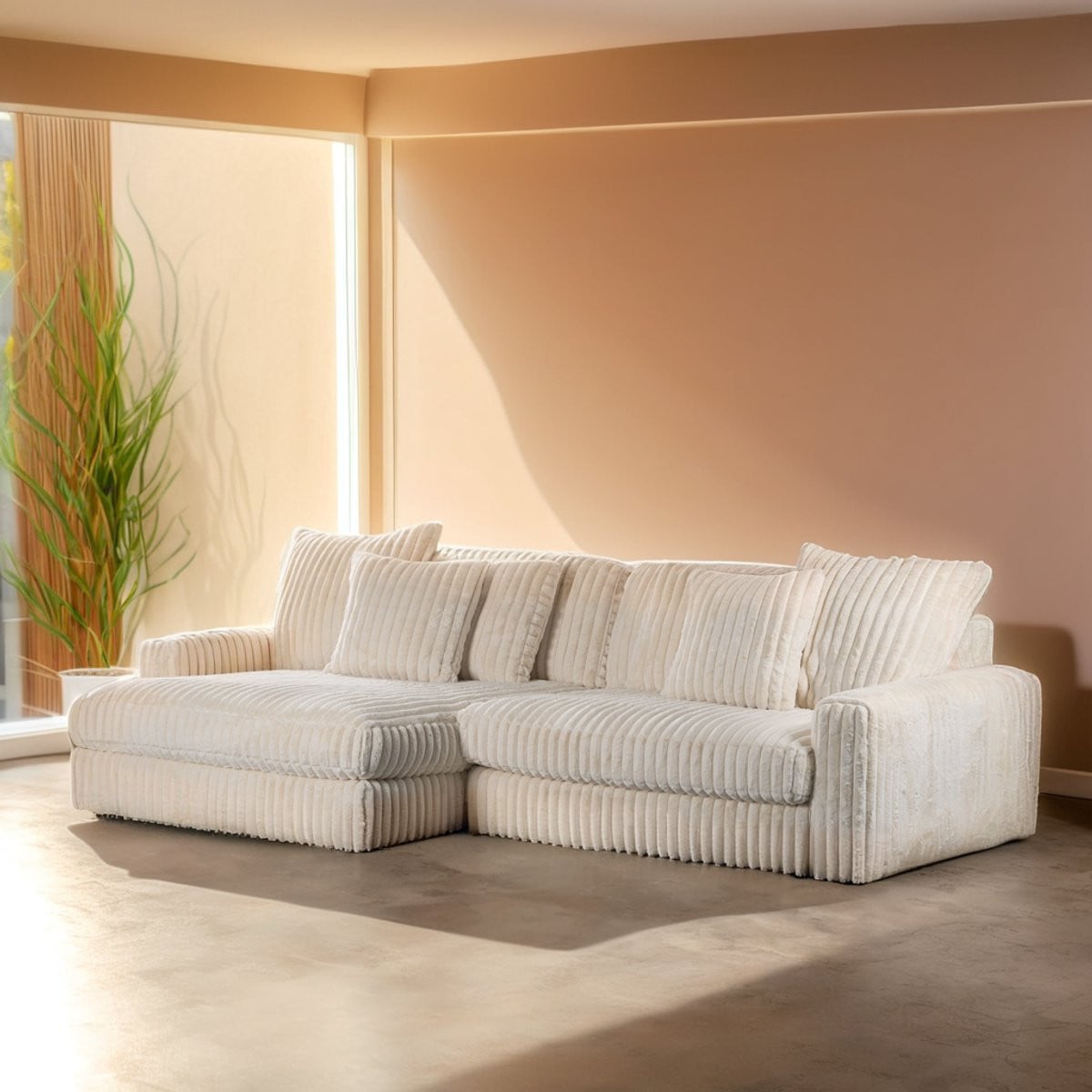 Moderne hoekbank Sento beige