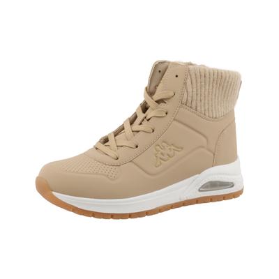 Sneakerboots KAPPA "Caroline", Damen, Gr. 36, gefüttert, beige (sand), Synthetik, Schuhe Sneakerboots, Winterschuhe, Schnürboots, Sneaker, gefüttert